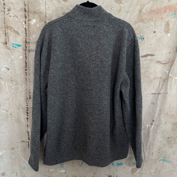 Barbour Essential Wool Blend Sweater Quarter Zip Up - Picture 4 of 5